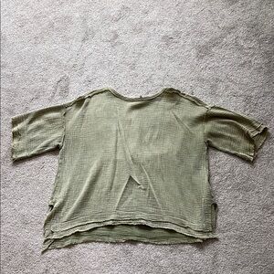 Easel Olive Green Women's Top
